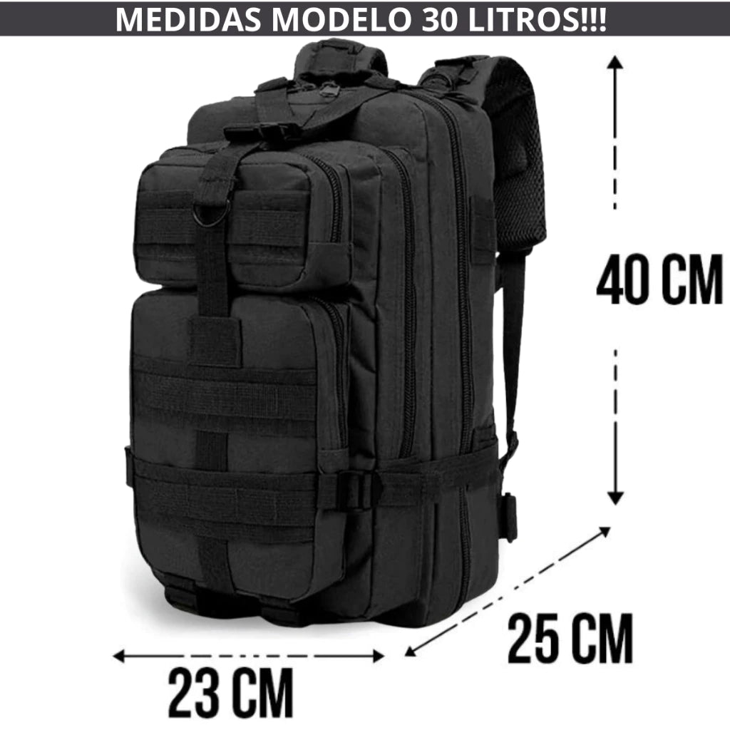 Mochila Tática 50 Litros Reforçada Impermeável Masculina Grande Camping