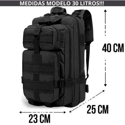 Mochila Tática 50 Litros Reforçada Impermeável Masculina Grande Camping